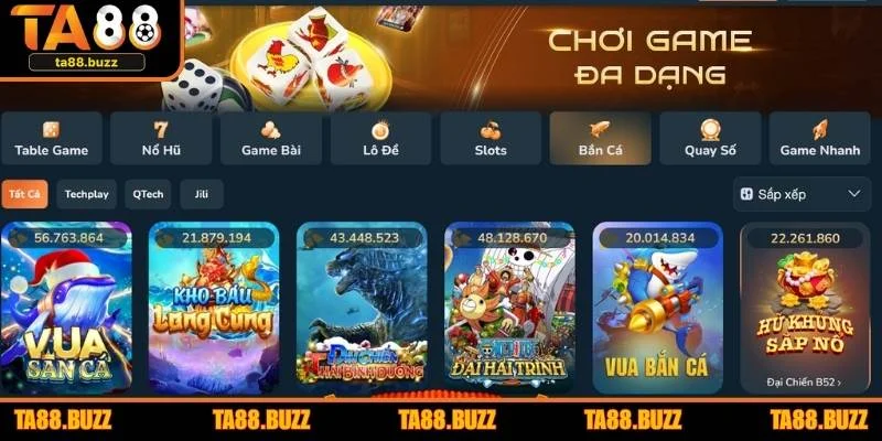 Cách chơi bắn cá Long Vương tại TA88